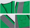 4 Pocket High Visibility Green 140 GSM Safety Vest with Reflective Strips