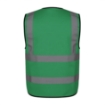 4 Pocket High Visibility Green 140 GSM Safety Vest with Reflective Strips