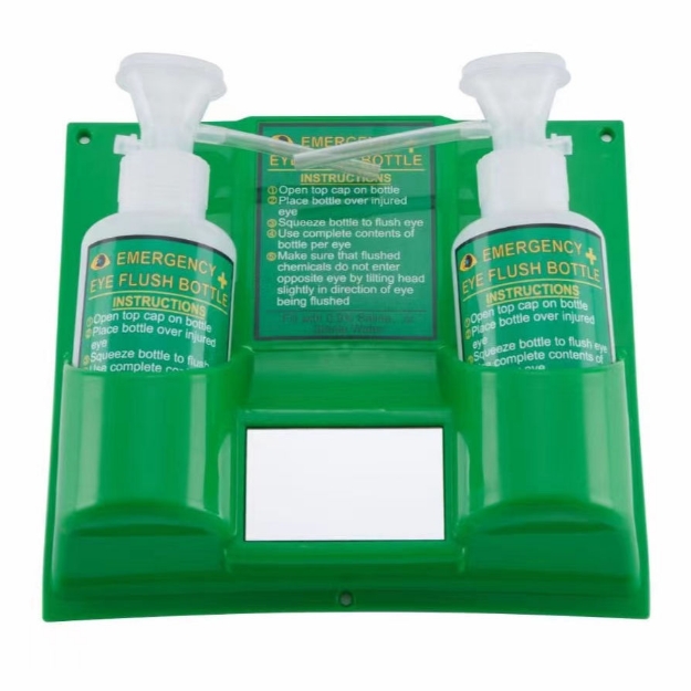 EWB02 Emergency Wall Mount Eye Wash Double Bottle Station 