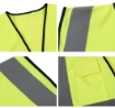 4 Pocket High Visibility Yellow 140 GSM Safety Vest with Reflective Strips  