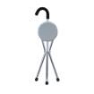 FOLDING STICK CHAIR WITH PORTABLE SEAT 2 In 1 Design 
