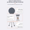 FOLDING STICK CHAIR WITH PORTABLE SEAT 2 In 1 Design 