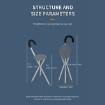 FOLDING STICK CHAIR WITH PORTABLE SEAT 2 In 1 Design 