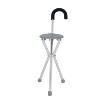 FOLDING STICK CHAIR WITH PORTABLE SEAT 2 In 1 Design
