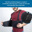 SB 9308 Heavy Duty Adjustable Back Support Belt with Lumbar Support