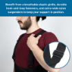 SB 9308 Heavy Duty Adjustable Back Support Belt with Lumbar Support