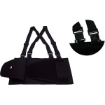 SB 9308D Heavy Duty Adjustable Detachable suspender Back Support Belt with Lumbar Support 
