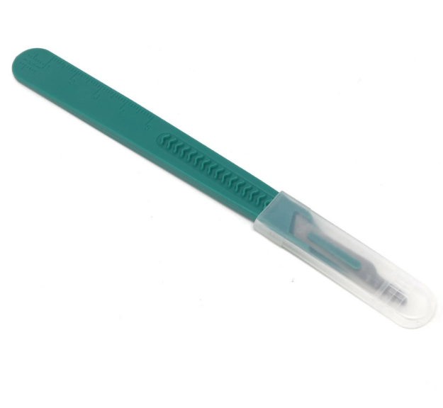 Disposable Scalpels Sterile Surgical Blade Stainless Steel with Plastic Handle