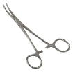 Kelly Locking Tweezers Silver Curved Hemostatic Forceps