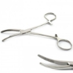 Kelly Locking Tweezers Silver Curved Hemostatic Forceps