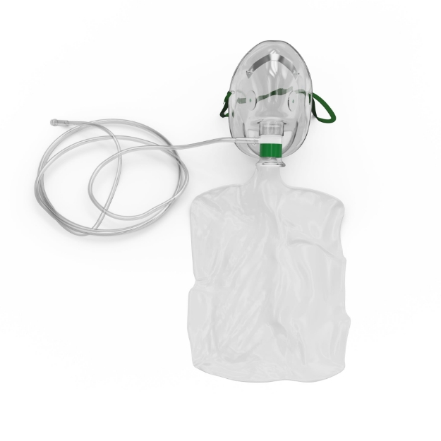 Non Rebreather Oxygen Mask High Concentration Oxygen Mask with Reservoir Bag
