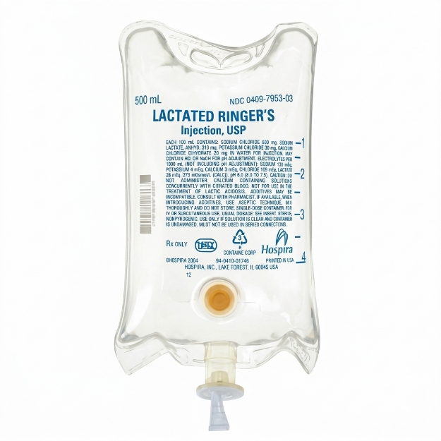 Lactated Ringers and 5 percent Dextrose Injection USP 500 mL and 1000 mL