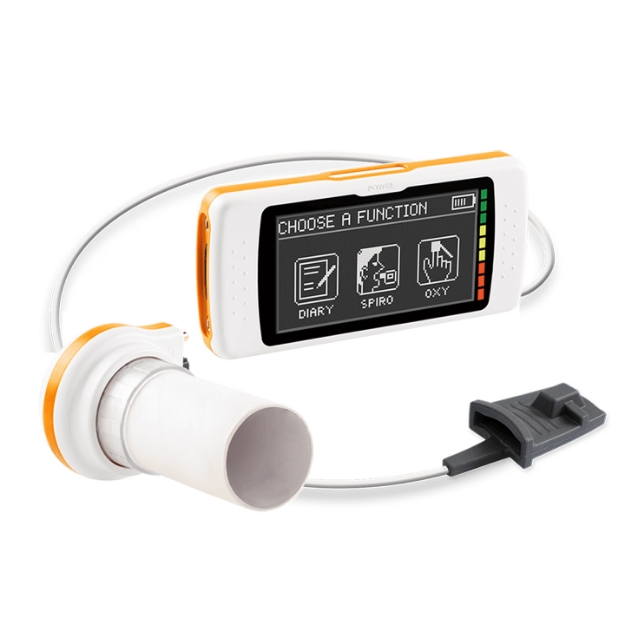 Mir Spirodoc Handheld Spirometer Portable Spirometry Plus Optional Oximetry
