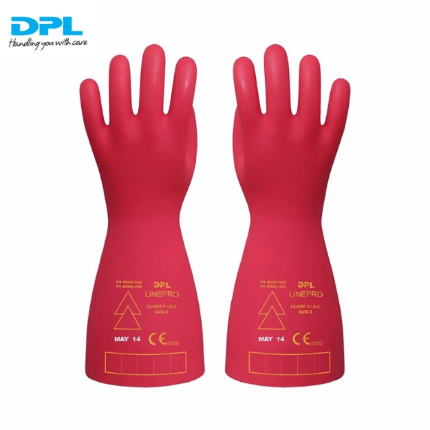 DPL Linepro 26500 Volts (26.5KV) Electrical Insulated Class 3 Rubber Gloves