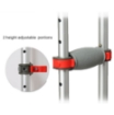 High Quality WUC3003 Aluminum Adjustable Height Handhold Rubber Walking Underarm Crutches