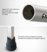 High Quality WUC3003 Aluminum Adjustable Height Handhold Rubber Walking Underarm Crutches