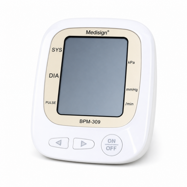 Medisign BPM 309 White Plastic Digital Health Care Blood Pressure Monitor Devices