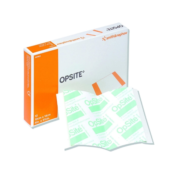 OPSITE Post Op Sterile Transparent Wound Dressing 10 cm × 14 cm