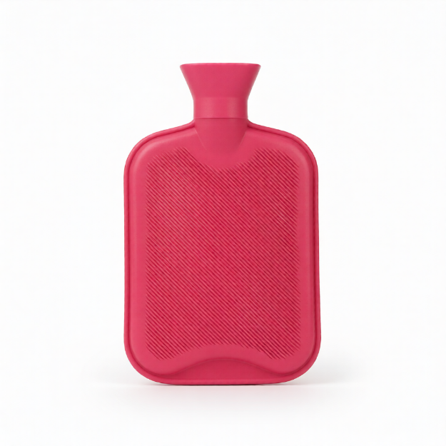 Natural Rubber JS 008 2000ml Hot Water Bag Leak Proof Body Warmer for Pain Relief