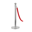 VIP Queue Poles Barrier Stanchion With Red Velvet Rope for Crowd Control