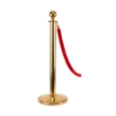 VIP Queue Poles Barrier Stanchion With Red Velvet Rope for Crowd Control