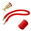 VIP Queue Poles Barrier Stanchion With Red Velvet Rope for Crowd Control