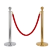 VIP Queue Poles Barrier Stanchion With Red Velvet Rope for Crowd Control