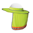 High Visibility SS67 Hard Hat Sunshade with Neck Protector