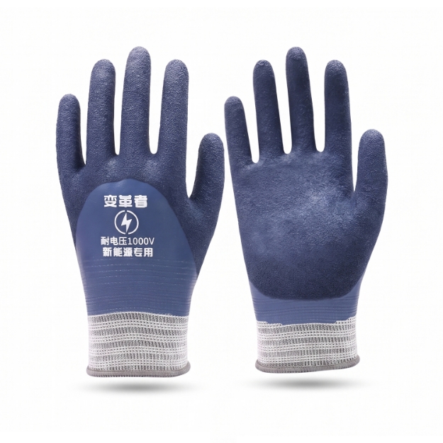 1000V Class 0 Electrical Insulating Rubber Safety Gloves for Electrical Maintenance and Industrial Applications