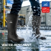 Safetoe W-6038 Black AquaShield S5 SR Industrial Grade Wellington Boots Waterproof Steel Toe Safety Gum Boots