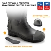 Safetoe W-6038 Black AquaShield S5 SR Industrial Grade Wellington Boots Waterproof Steel Toe Safety Gum Boots