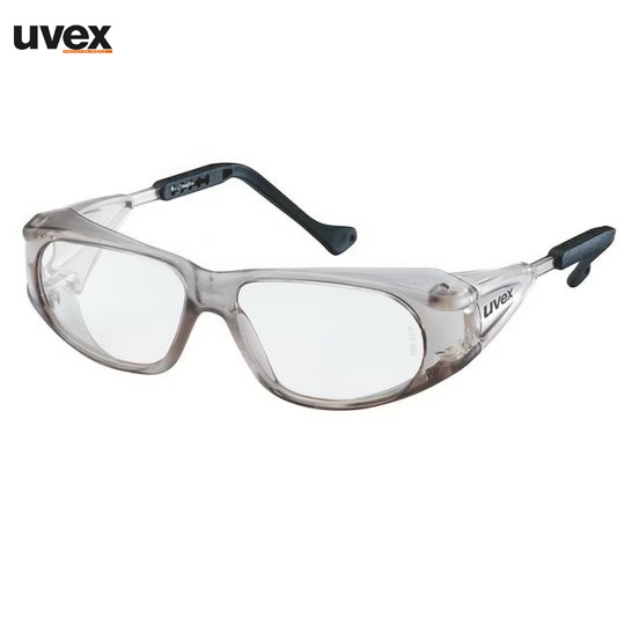 Uvex Meteor 9134002 Clear Hardened Glass Safety Spectacles Prescription Lens Compatible Industrial Eye Protection