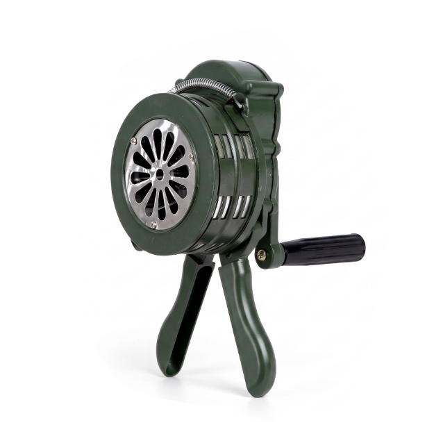Hand Crank Siren Horn Manual Aluminum Alloy Emergency Warning Siren
