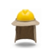 Khaki Hard Hat Sunshade with Neck Protector for Safety Helmets